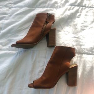 Brown “Naomiii” Open Booties